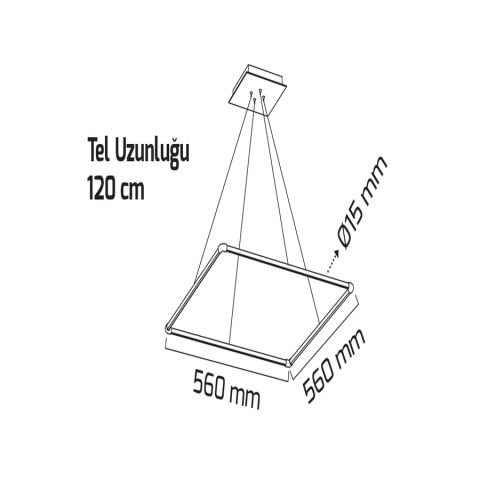 Goya Gy 8123-3 Siyah Kasa 42W 4000K So Lineer Sarkıt Arm*