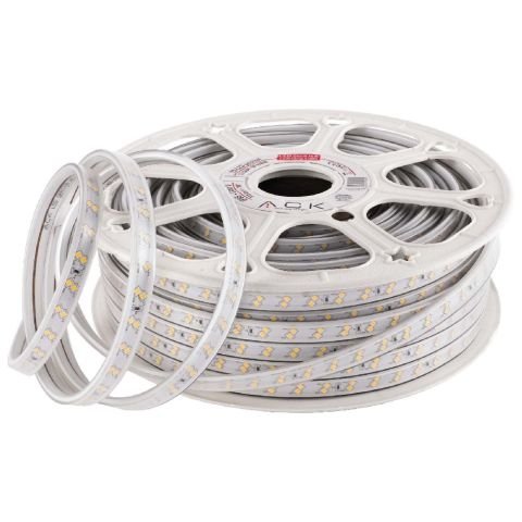 Ack 2835-120Led/1M-8.5W, 220V, Kirmizi, 1560Lm, Ip54, Led Serit 14Mmx6Mm