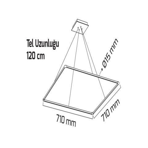 Goya Gy 8123-4 Siyah Kasa 56W 3000K So Lineer Sarkıt Arm*