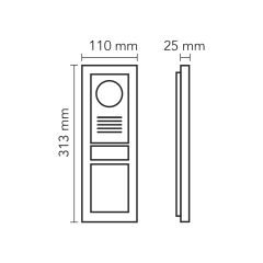 Audio Zil Paneli Bus Plus 2x16 LCD Ekranlı Mekanik Butonlu 003002