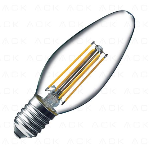 ACK 4W 220-240V E14 3000K C35 Led Flamanlı Ampul AA36-00410