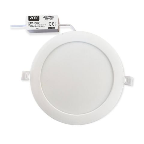 ZMR 2 Adet 15W Yuvarlak Slim Panel Sıva Altı Aluminyum Soğutuculu Günışığı