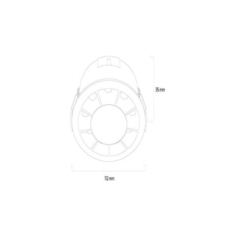 Goya Gy 5102 Siyah Kasa 12W 3000K Se Led Downlıght