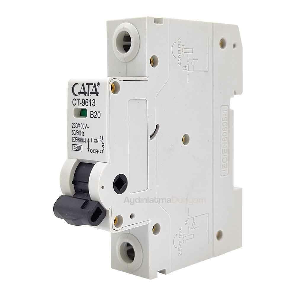 Cata 1X20 Amper W Otomat Monofaze Sigorta Ct-9613