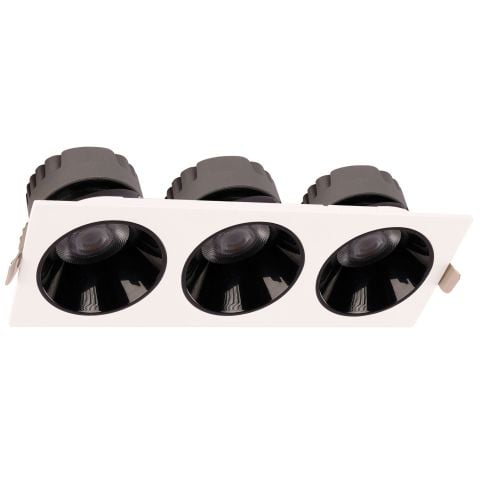 ACK 3X10W Sıva Altı Kare Downlıght Beyaz 4000K AD10-01710