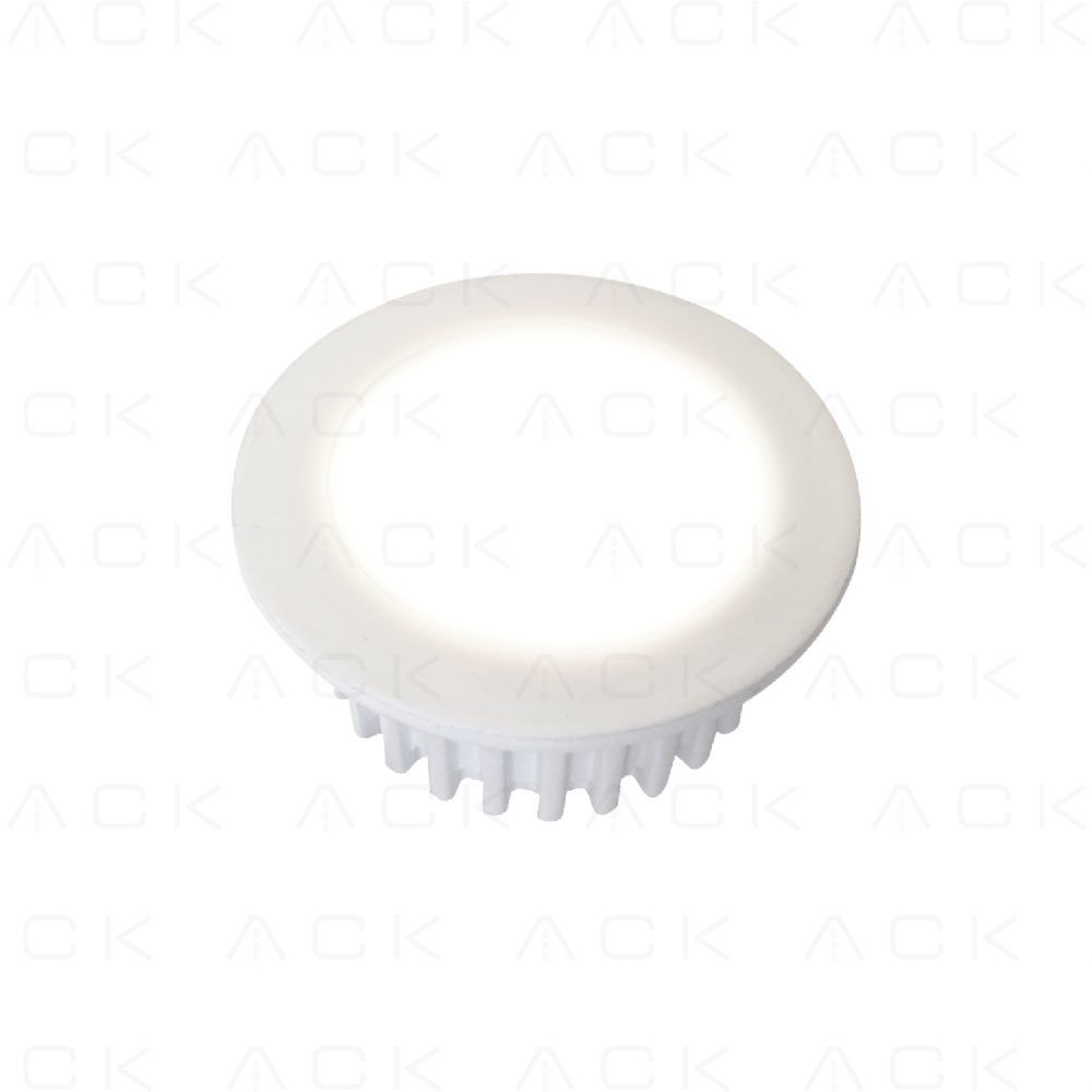 Ack 2W Beyaz Kasa, Yesil Isik Siva Alti Yuvarlak Led Downlight