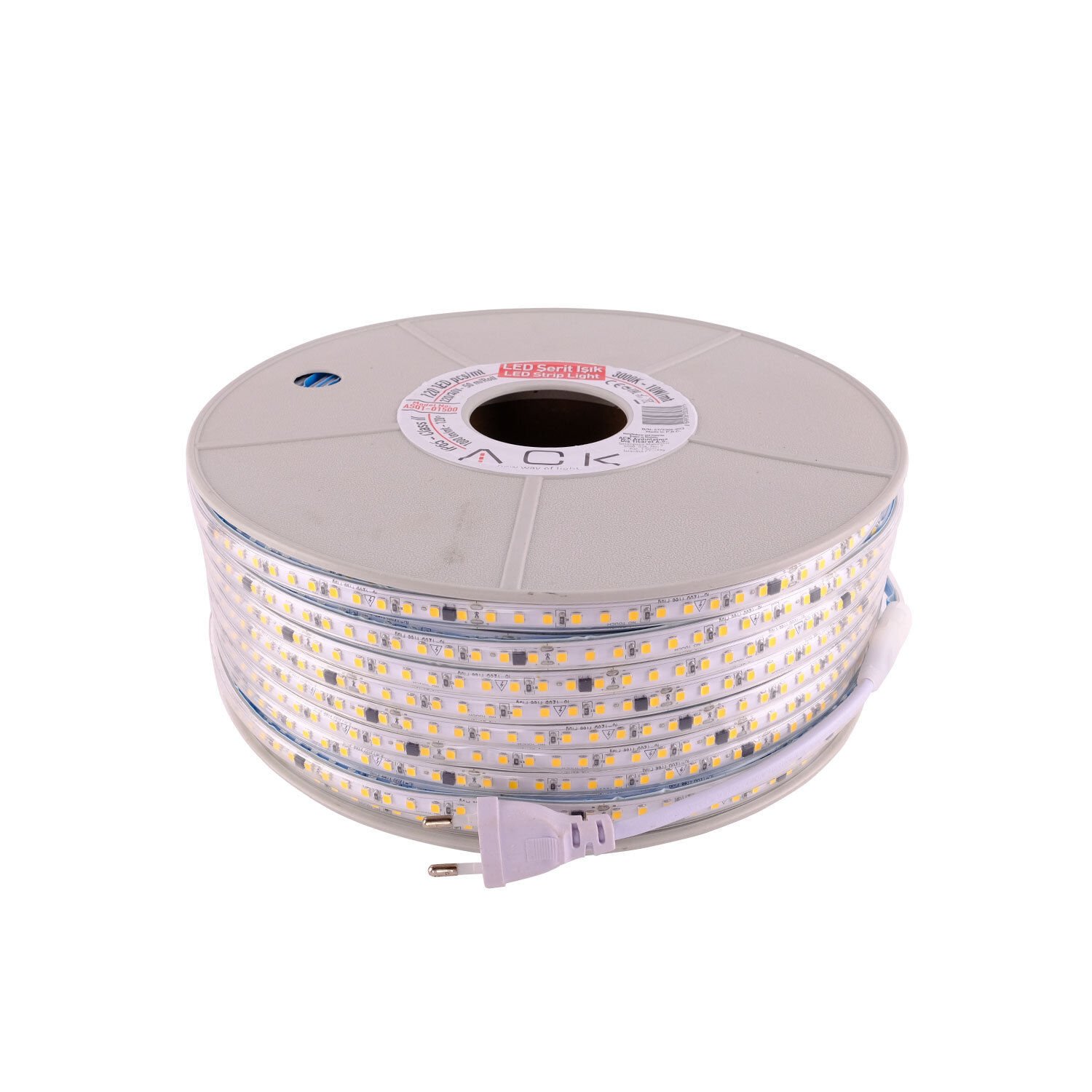 ACK 3535 120 Led/Metre Yeşil 220V Şerit Led Ip65 10Mmx5Mm AS01-01505