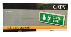 Cata 3 Saat Şarjlı Ledli Exit Armatür CT-9167