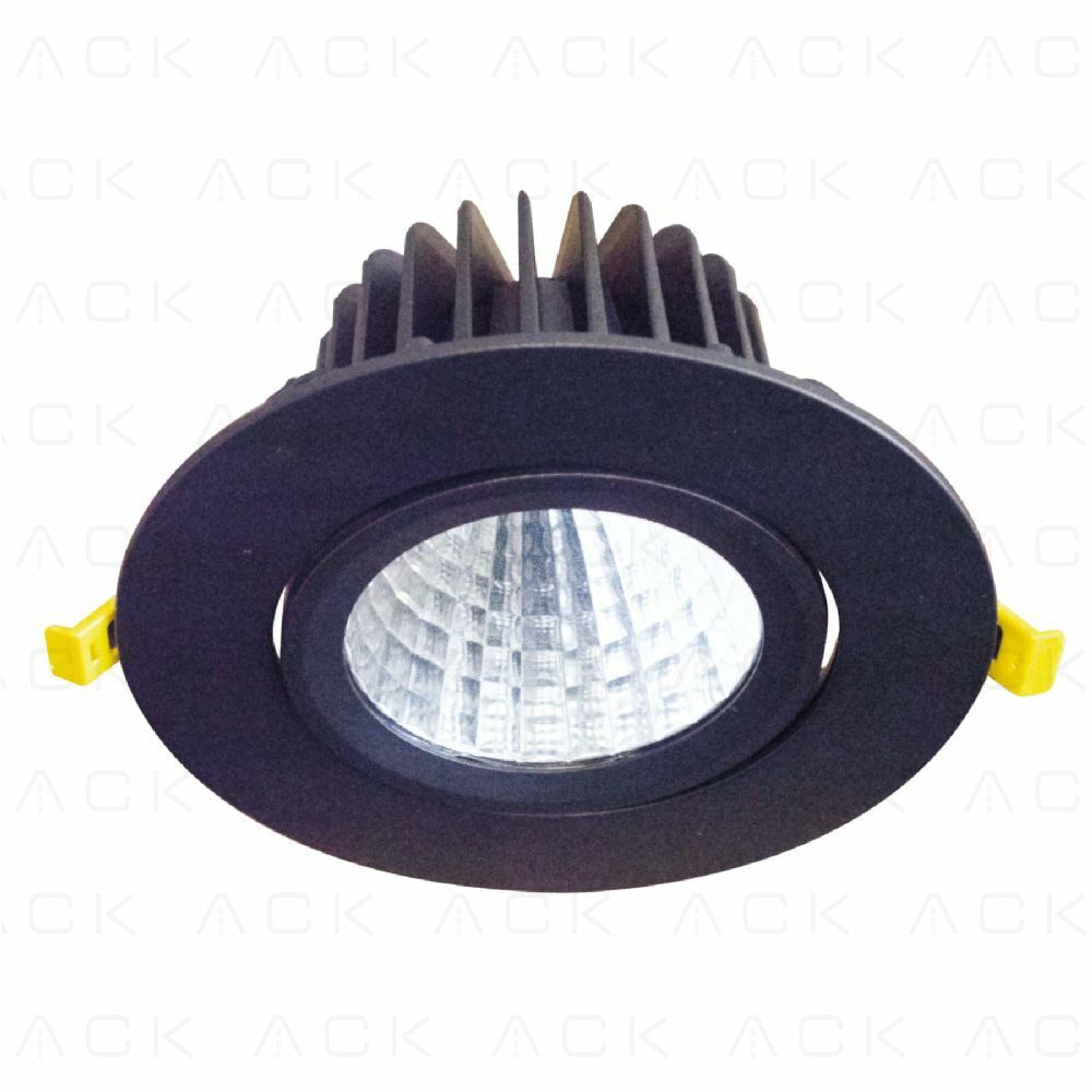 Ack Led Spot Armatur Yuvarlak 4000K Siyah 30W