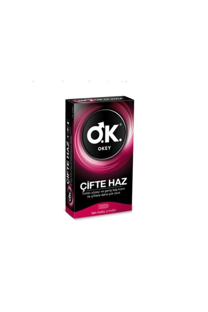 Okey Prezervatif Çifte Haz 10 lu