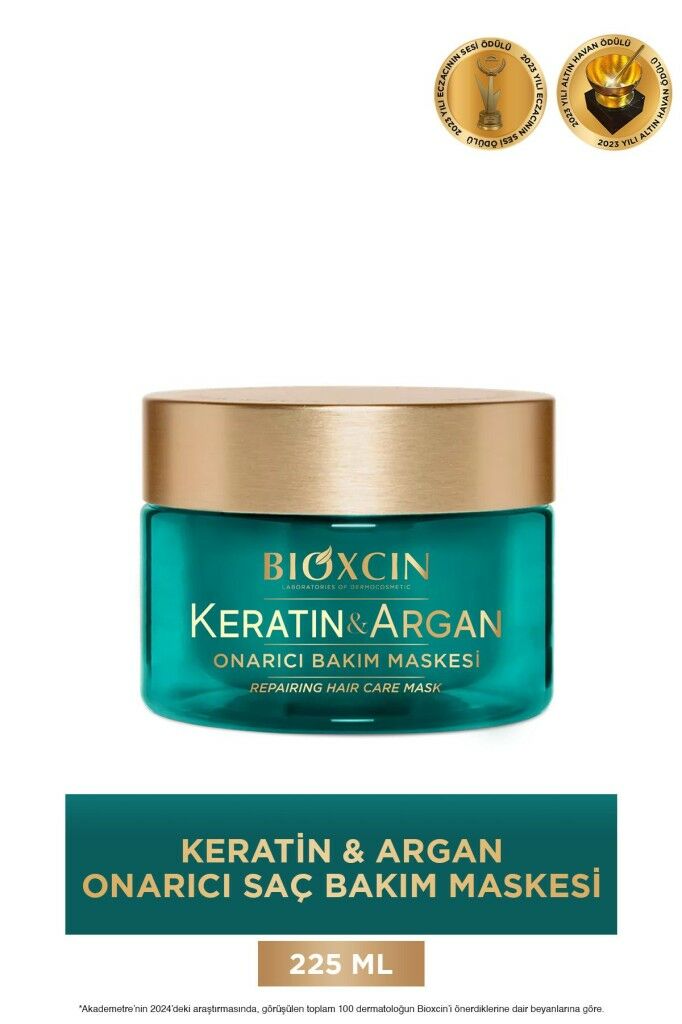 Bioxcin Keratin & Argan Onarıcı Bakım Maskesi 225 ML