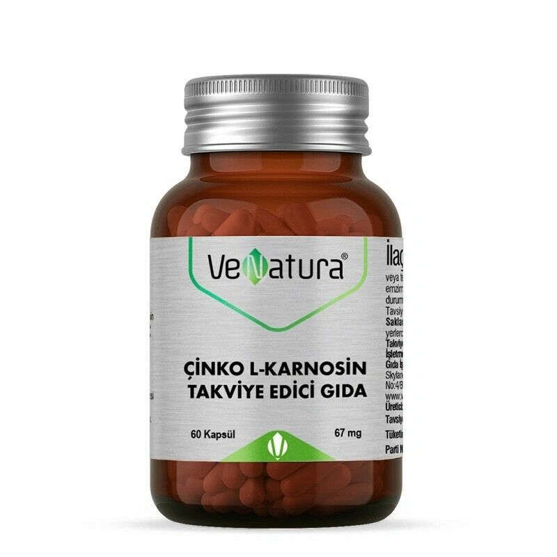 Venatura Çinko L- Karnosin 60 Kapsül