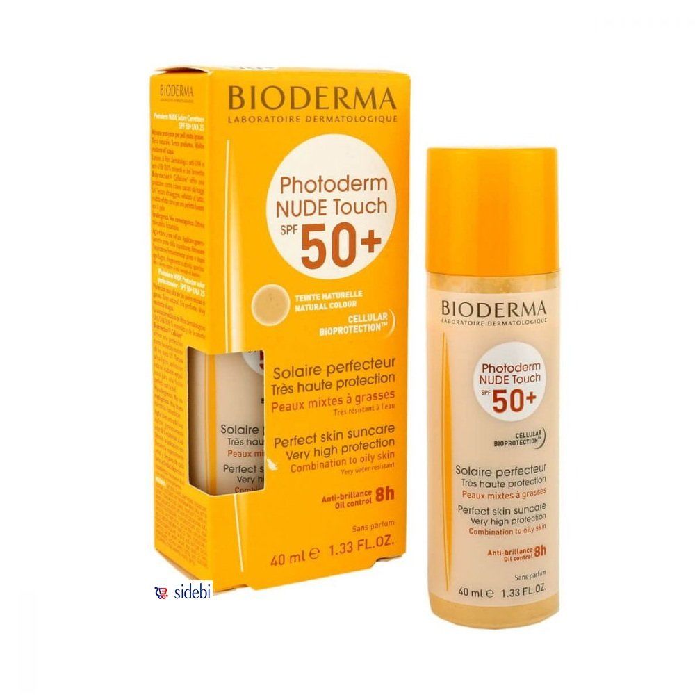 Bioderma Photoderm Nude Touch Spf50+ - Teinte Naturelle - 40 Ml