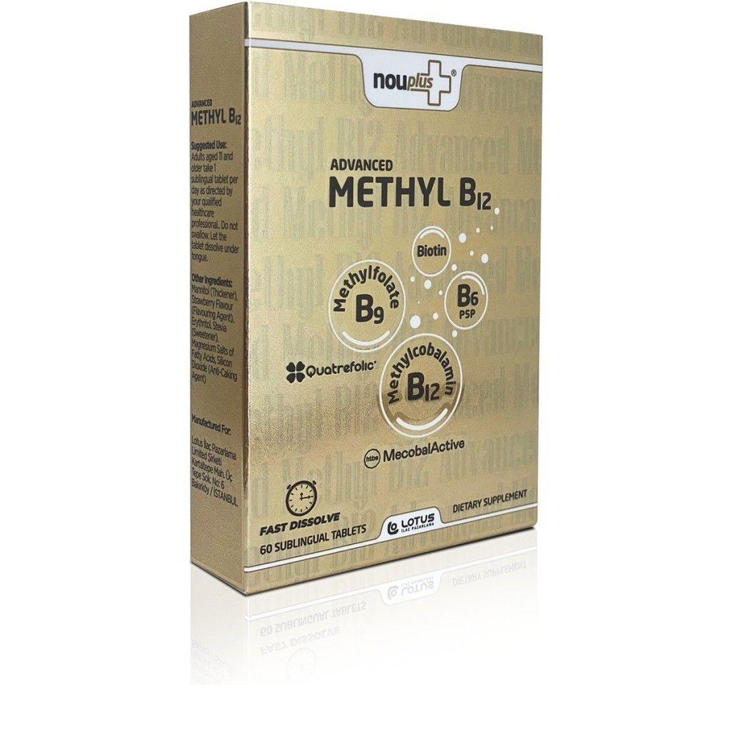 Nouplus Advanced Methyl B12 60 Dilaltı Tablet
