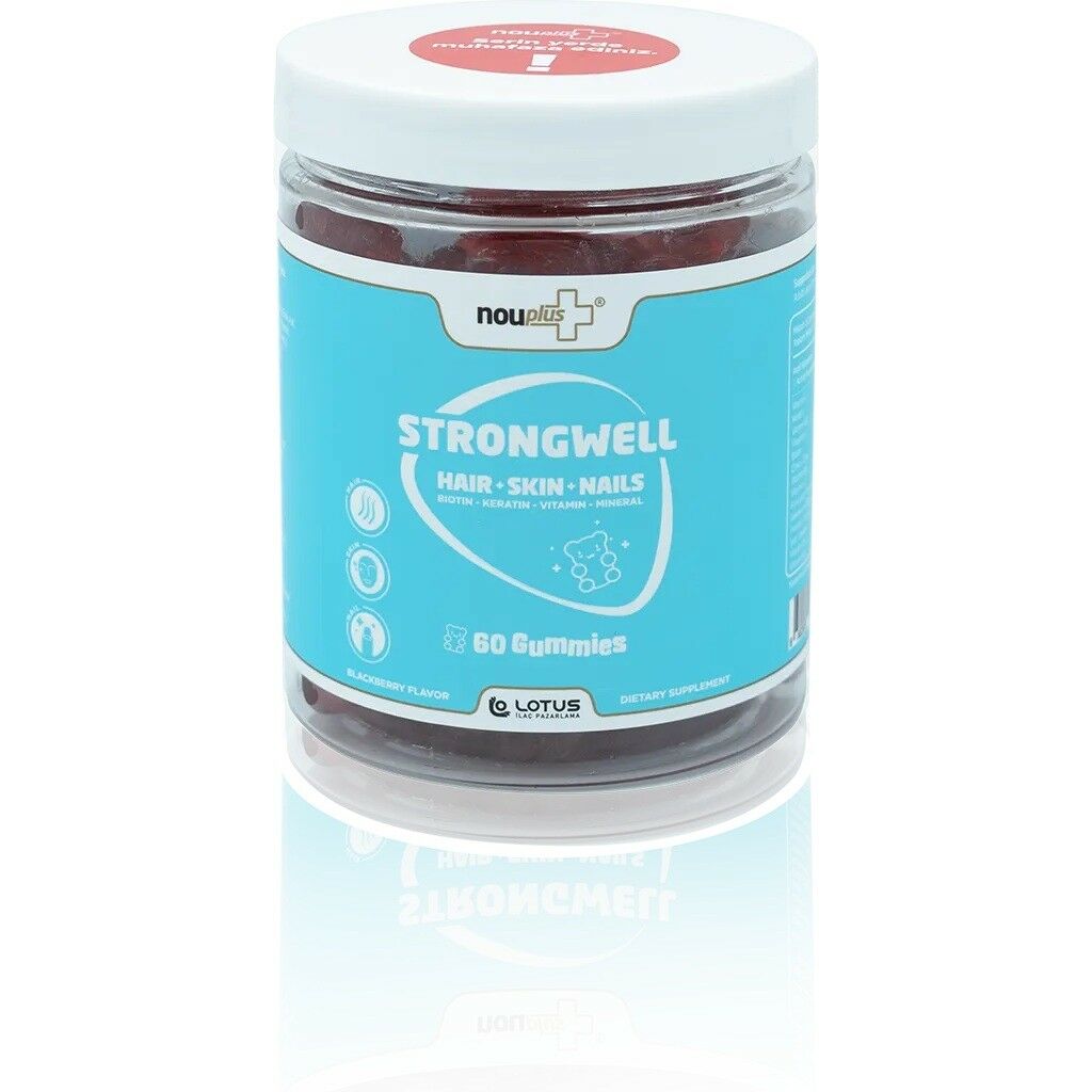 Nouplus Strongwell Hair Skin Nails Gummies 60 Tablet