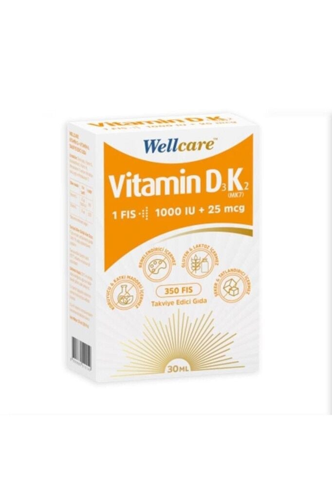 Wellcare Vitamin D3 + K2 Sprey 30 ML