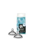 Tommee Tippee Biberon Emziği Anti-Colic 3 Ay+ Orta Akış 2 li - Şeffaf