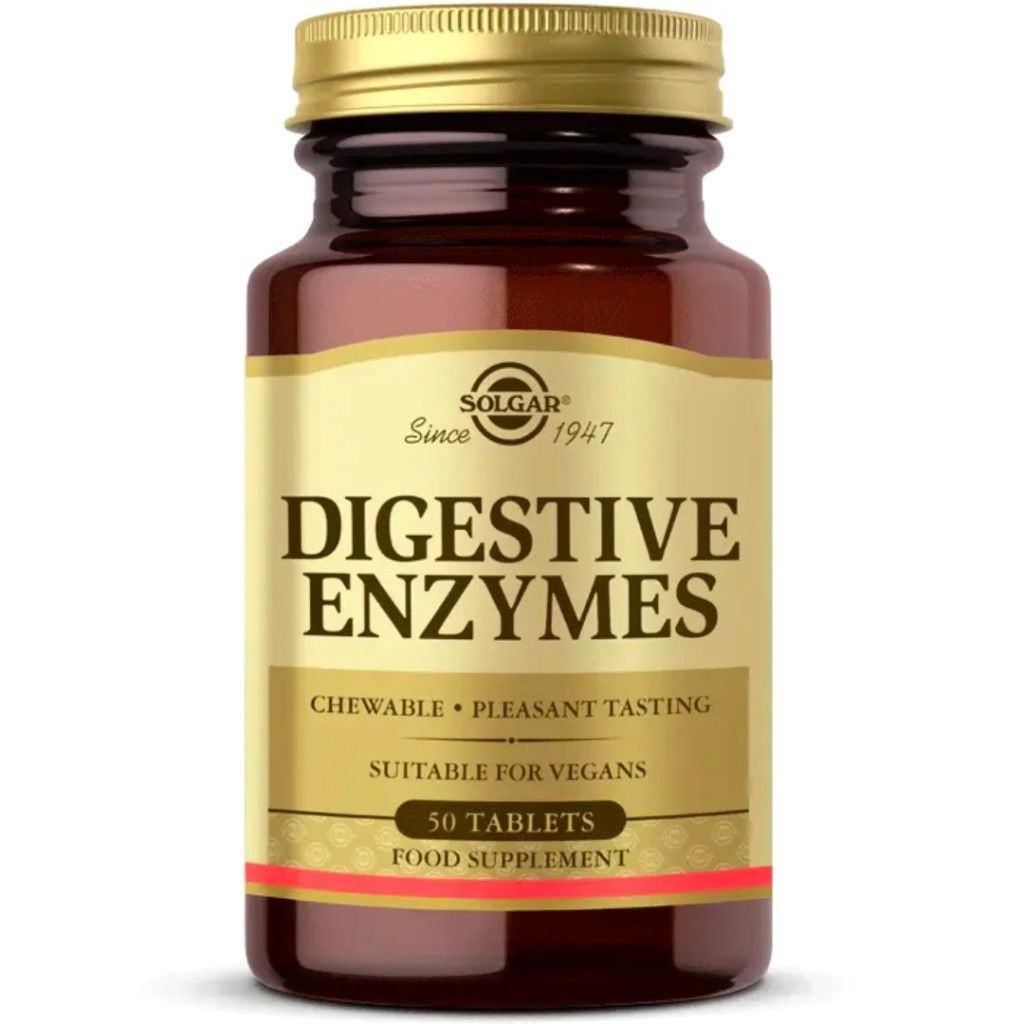 Solgar Digestive Enzymes 50 Çiğneme Tablet
