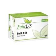 Aktif Folic Us Folik Asit Takviye Edici Gıda 90 Tablet