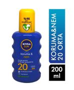 Nivea Sun Koruma & Nem Nemlendirici Güneş Spreyi SPF20 200 ML