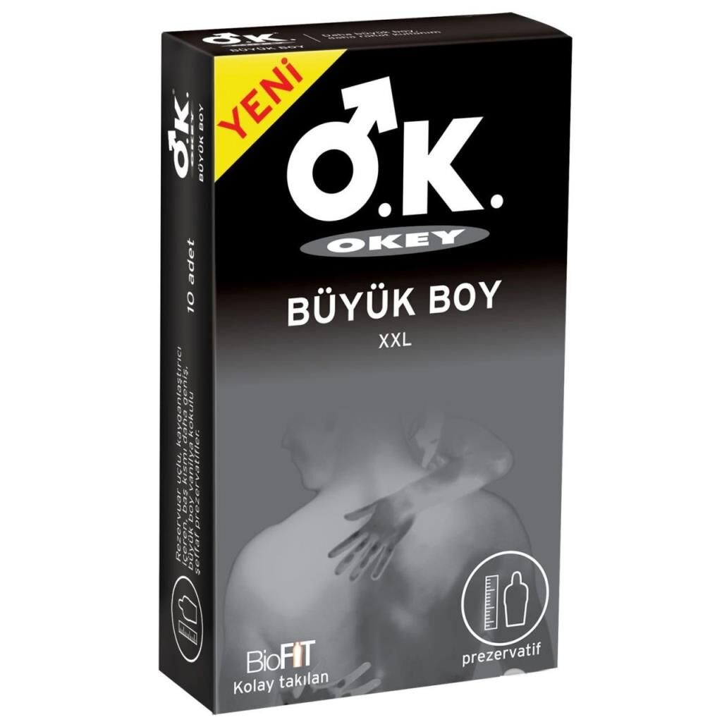 Okey Prezervatif Büyük Boy 10Lu