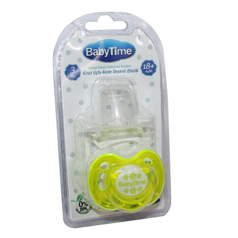 Babytime Akide Desenli Kiraz Uçlu Emzik No:3 18+ Ay Bt151-3