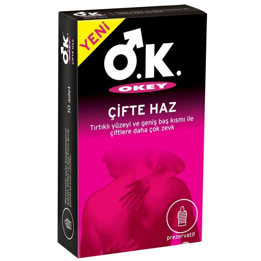 Okey Prezervatif Çifte Haz 10 lu