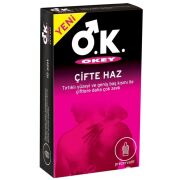 Okey Prezervatif Çifte Haz 10 lu