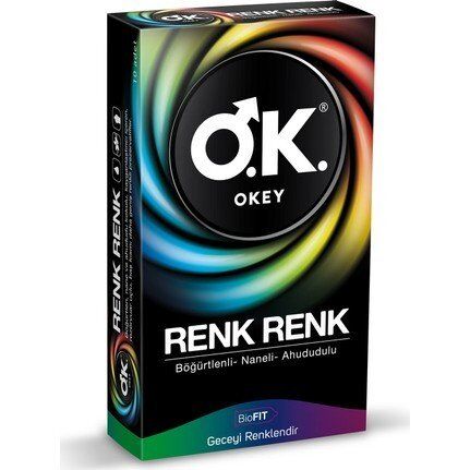 Okey Prezervatif Renk Renk 12Li
