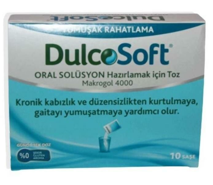 DulcoSoft Oral Solüsyon İçin 10 Adet Toz Şase