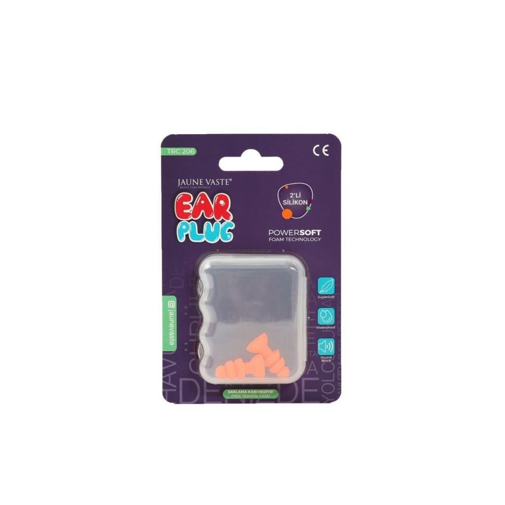 Jaune Vaste Ear Plug 2 li Silikon Kulak Tıkacı
