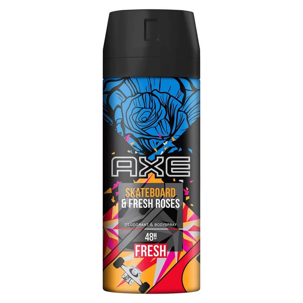 Axe Deodorant Sprey 150 ML Skateboard & Fresh Roses