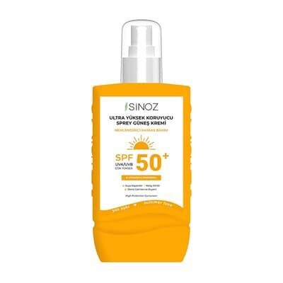 Sinoz Ultra Yüksek Koruyucu Sprey Güneş Kremi Spf 50+  200 ML