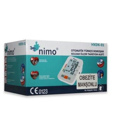 Nimo Otomatik Türkçe Konuşan Koldan Ölçer Tansiyon Aleti Obezite Manşonlu HKDK-01