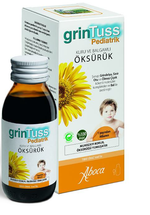 Grintuss Pediatrik Kuru ve Balgamlı Öksürük 128 Gr