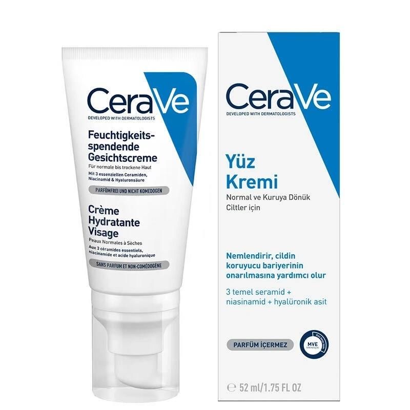 Cerave Nemlendirici Yüz Kremi 52 ML