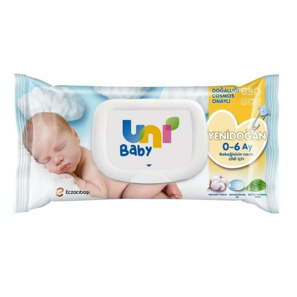 Uni Baby Yenidoğan Islak Mendil 0-6+ Ay 40 Yaprak