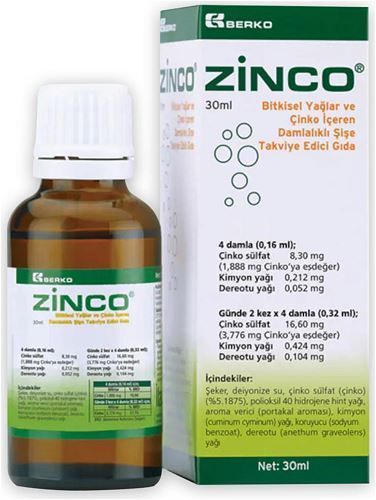 Zinco Damla 30 Ml