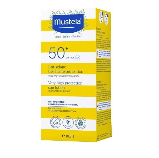 Mustela Çok Yüksek Koruma Faktörlü 50+ Güneş Losyonu 100 Ml