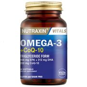 Nutraxin Vitals Omega-3 + Co-Q10 60 Softgel