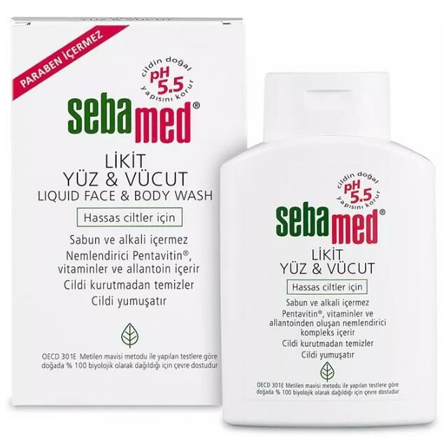 Sebamed Likit Yüz ve Vücut Temizleyici Jel 200 ML