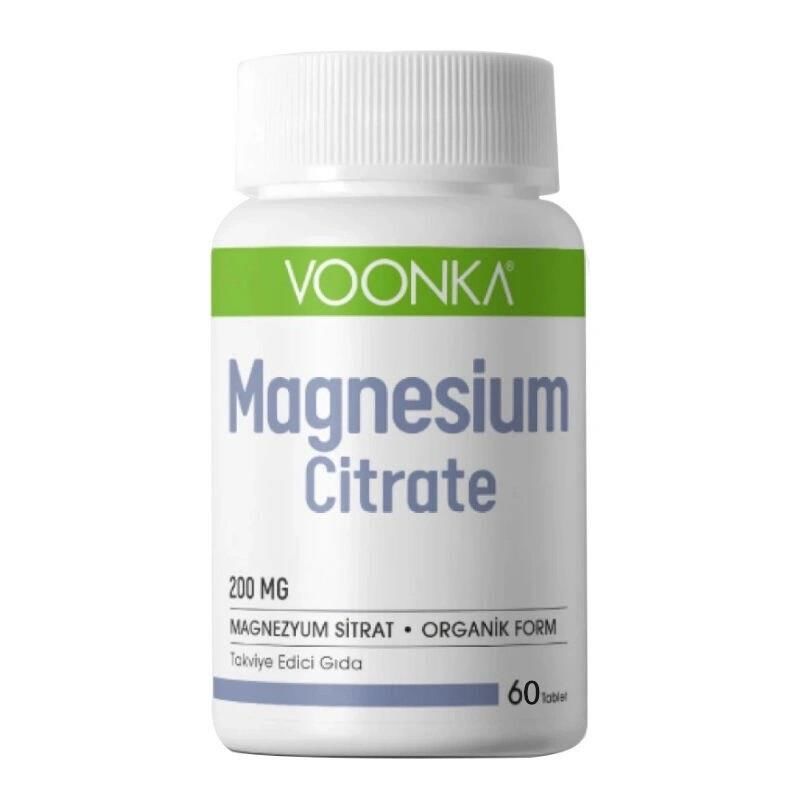 Voonka Magnesium Citrate 200 Mg 62 Kapsül