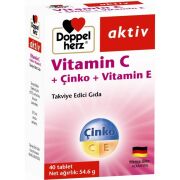 Doppelherz Aktiv Vitamin C + Çinko + Vitamin E   40 Tablet