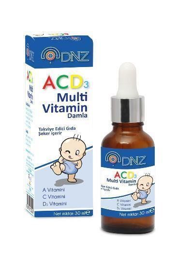 Dnz Acd3 Multivitamin Damla 30 Ml