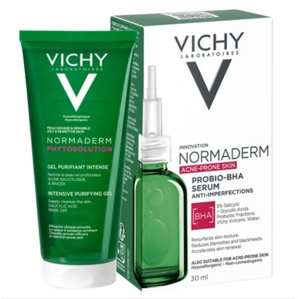 Vichy Normaderm Probio BHA Peeling Etkili Serum 30 ML  + Normaderm Gel 50 ML Set