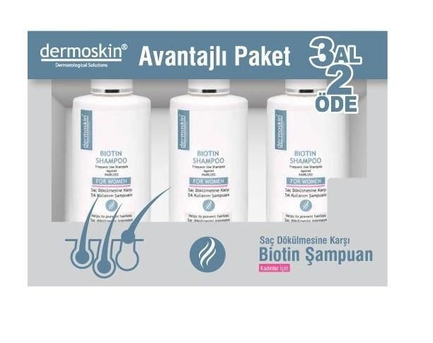Dermoskin Biotin Şampuan Kadınlar için 200 Ml  3 Al 2 Öde