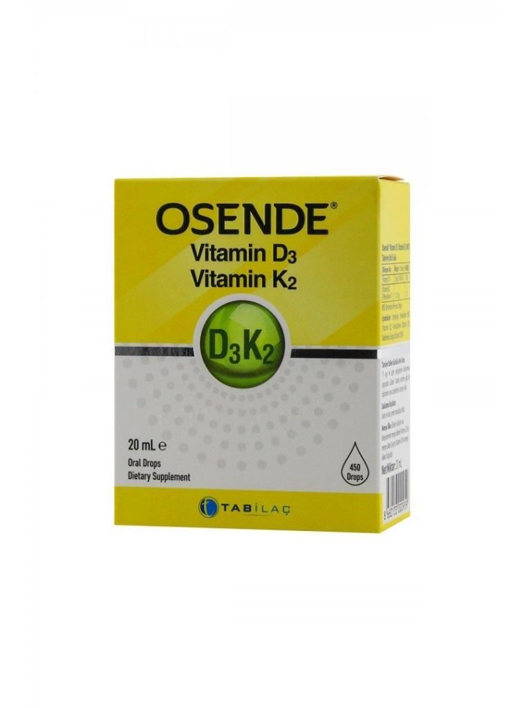 Osende Vitamin D3 K2 Damla 20 ML