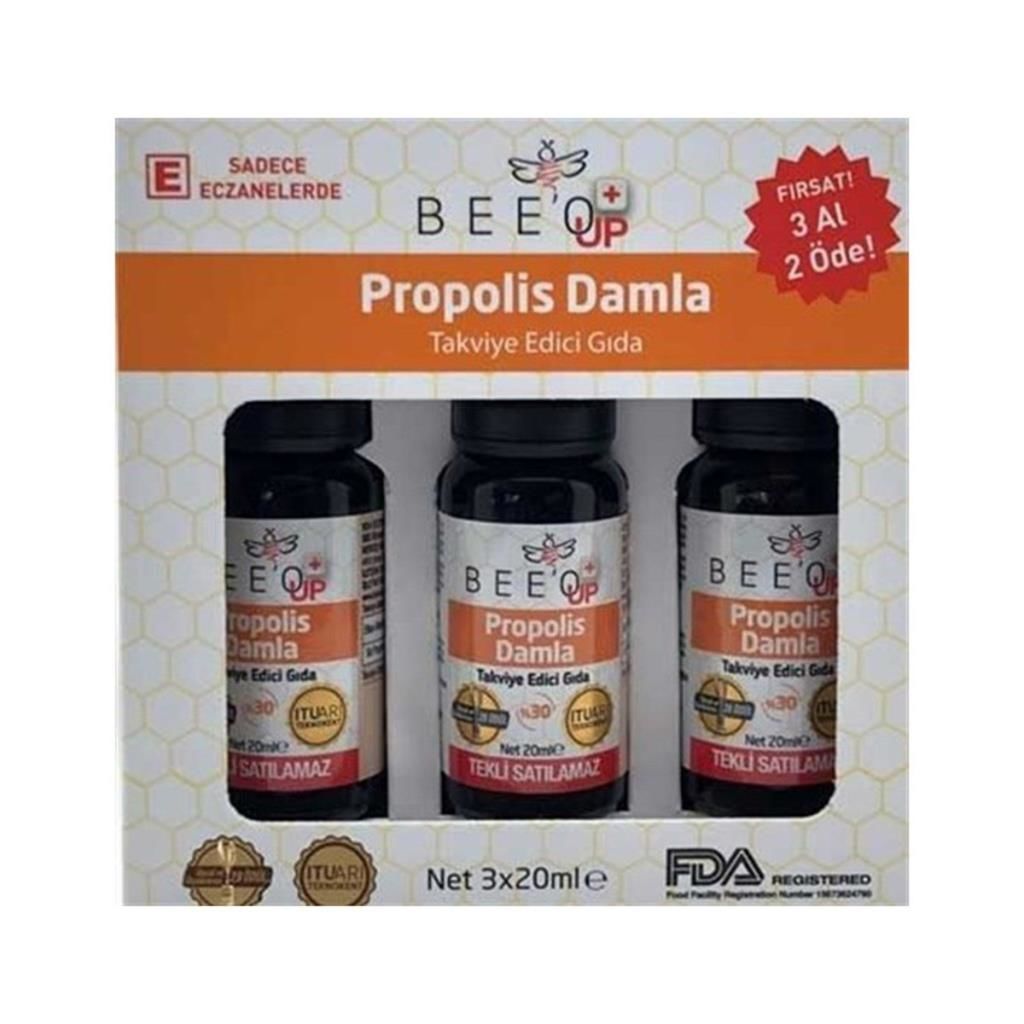 Bee o Up %30 Propolis Damla 20 Ml 3 Al 2 Öde