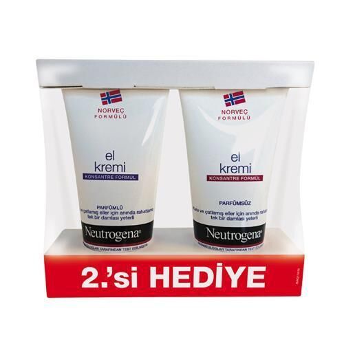 Neutrogena El Kremi Parfümlü 75 Ml +Parfümsüz 75Ml Kofre
