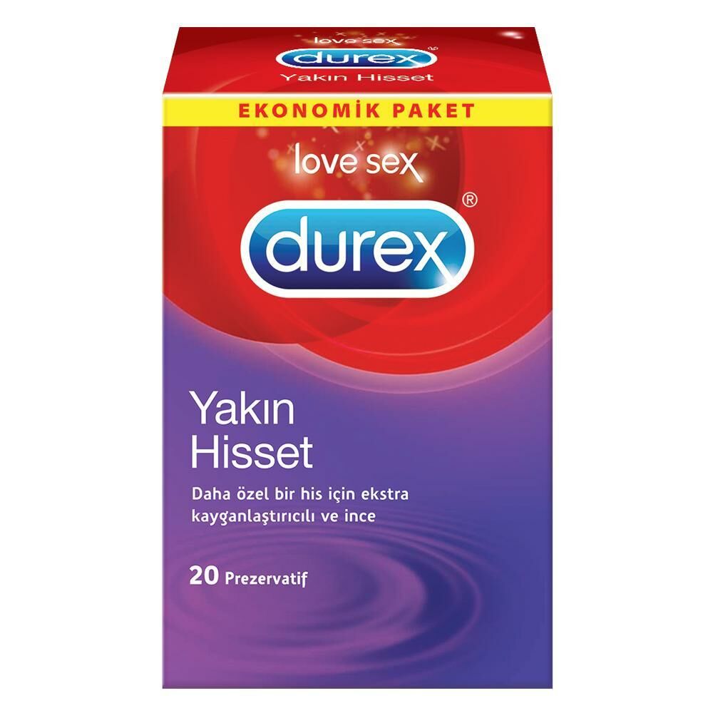 Durex Yakın Hisset İnce Prezervatif 20 li